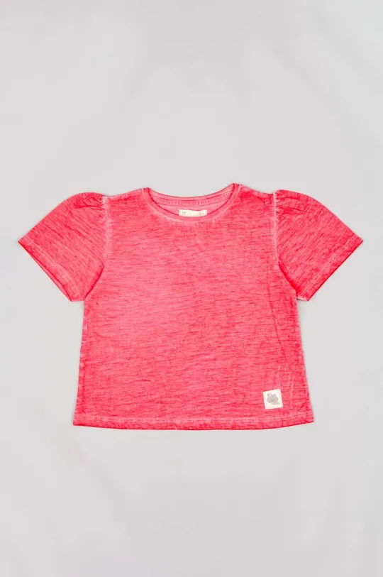 pomarańczowy zippy t-shirt bawełniany dziecięcy Dziewczęcy