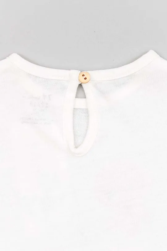 белый Детская хлопковая футболка zippy