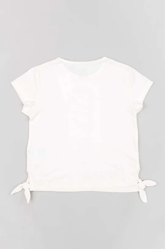 zippy t-shirt bawełniany dziecięcy biały