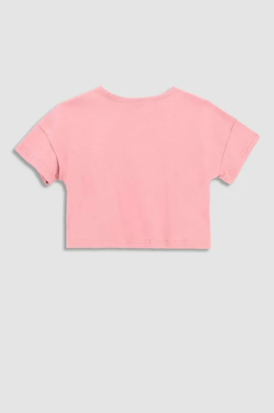 Παιδικό βαμβακερό μπλουζάκι Coccodrillo μωβ