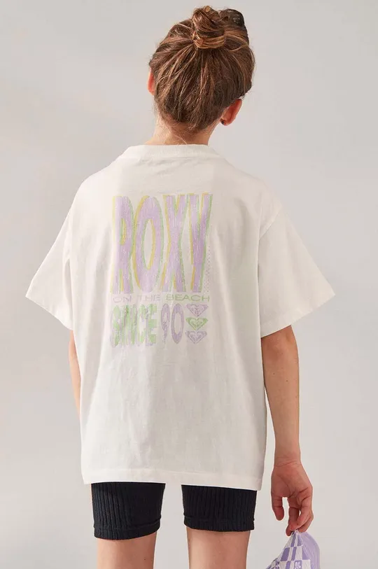Παιδικό βαμβακερό μπλουζάκι Roxy  100% Βαμβάκι