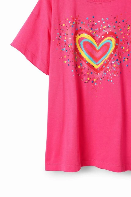 Desigual t-shirt bawełniany dziecięcy 100 % Bawełna