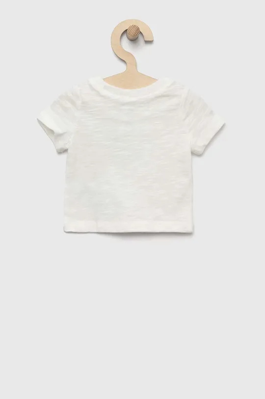 Μωρό βαμβακερό μπλουζάκι GAP λευκό