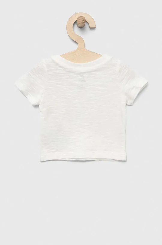 GAP t-shirt bawełniany niemowlęcy biały