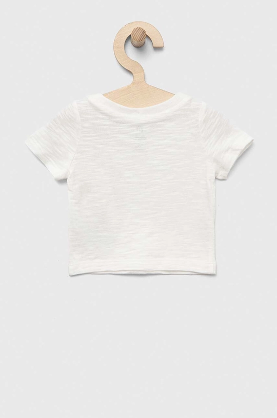 GAP t-shirt bawełniany niemowlęcy biały