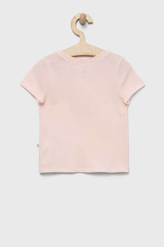 Детская хлопковая футболка GAP розовый
