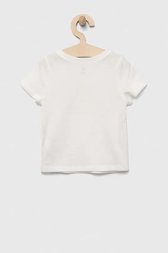 Detské bavlnené tričko GAP biela