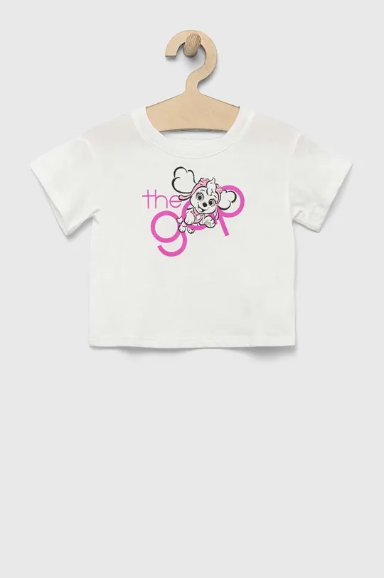 білий Дитяча футболка GAP Для дівчаток