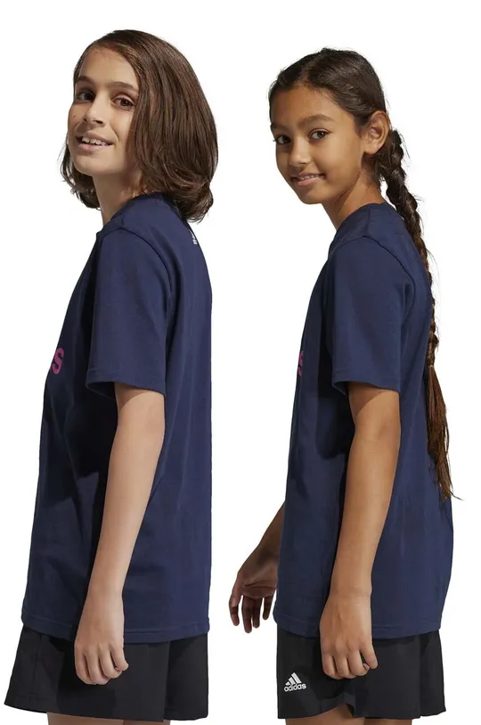 Παιδικό βαμβακερό μπλουζάκι adidas U BL 2 TEE Παιδικά