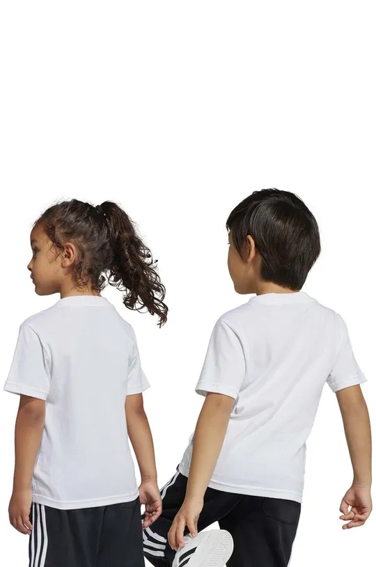 Otroška bombažna kratka majica adidas LK BL CO Otroški