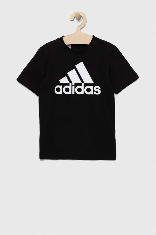 černá Dětské bavlněné tričko adidas U BL Dětský