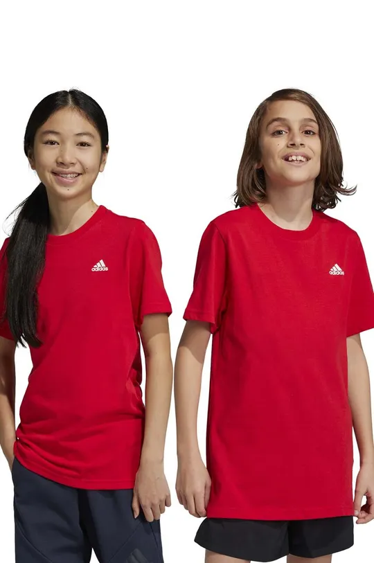 κόκκινο Παιδικό μπλουζάκι adidas U SL Παιδικά