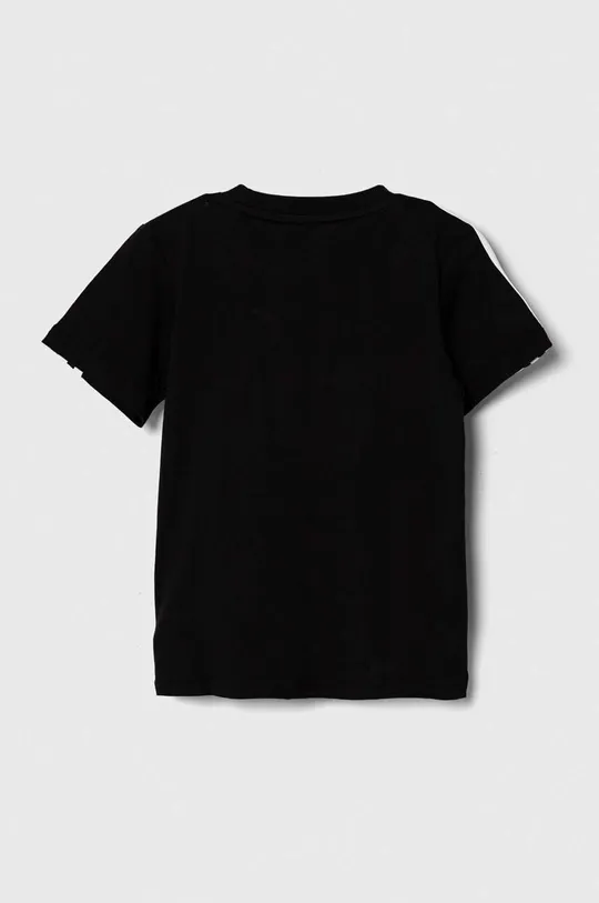 Otroška bombažna kratka majica adidas LK 3S CO črna