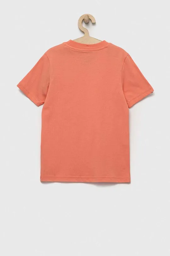 Παιδικό βαμβακερό μπλουζάκι adidas U 3S πορτοκαλί