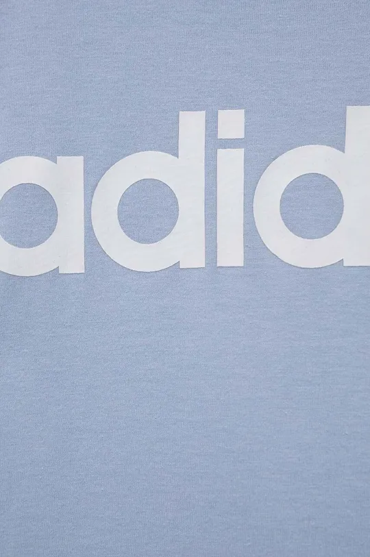Παιδικό βαμβακερό μπλουζάκι adidas U LIN  100% Βαμβάκι