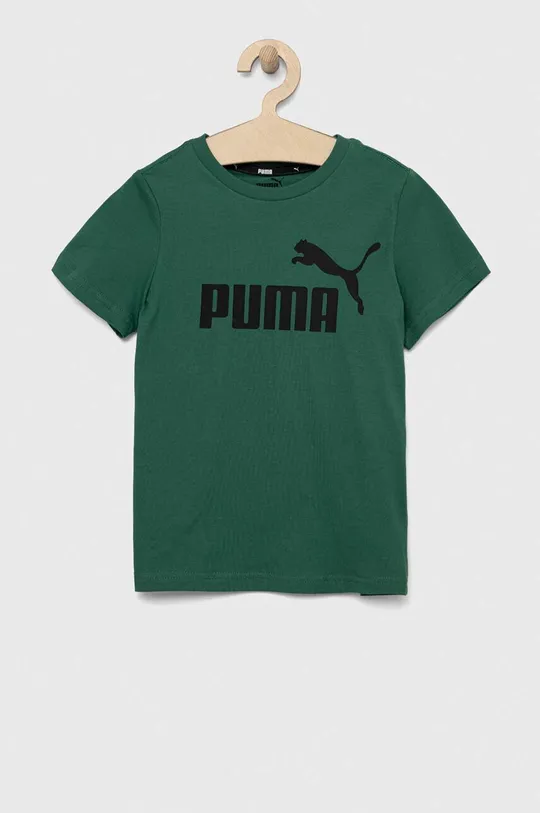 πράσινο Παιδικό βαμβακερό μπλουζάκι Puma ESS Logo Tee B Παιδικά