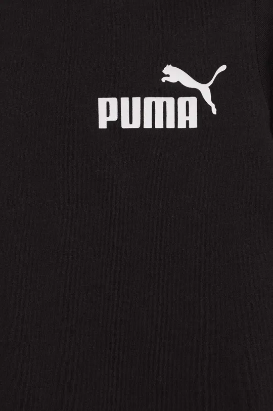 crna Dječja pamučna majica kratkih rukava Puma ESS Small Logo Tee B