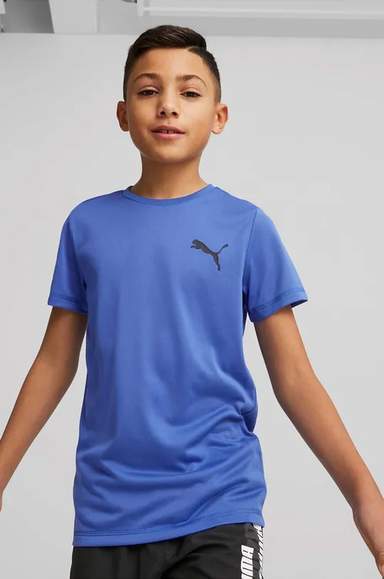 fialová Detské tričko Puma ACTIVE Small Logo Tee B Detský