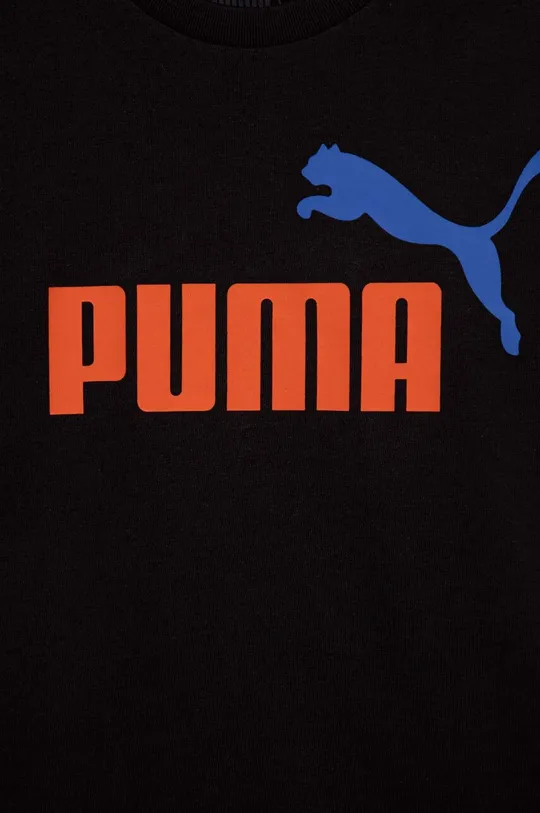 Dječja pamučna majica kratkih rukava Puma ESS+ 2 Col Logo Tee B  Temeljni materijal: 100% Pamuk Manžeta: 80% Pamuk, 20% Poliester
