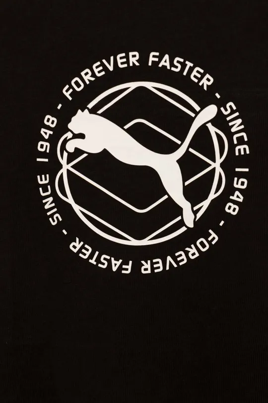 czarny Puma t-shirt bawełniany dziecięcy ACTIVE SPORTS Graphic Tee B