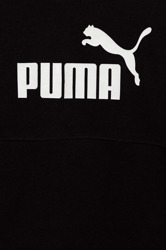 črna Otroška bombažna kratka majica Puma PUMA POWER Tee B