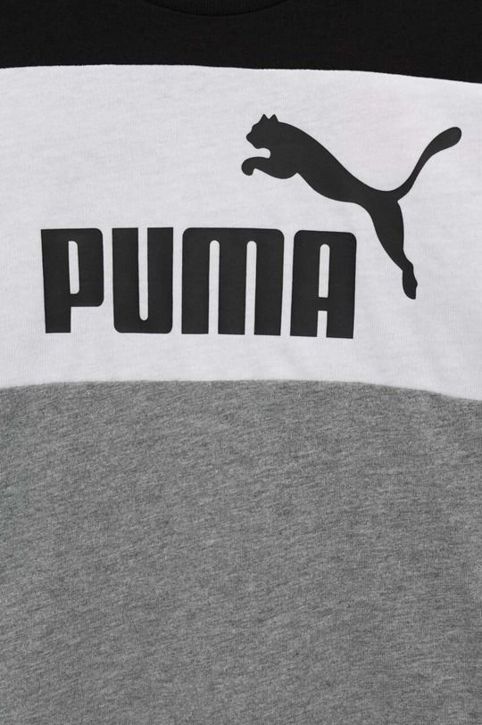 Puma t-shirt bawełniany dziecięcy ESS Block Tee B Materiał zasadniczy: 100 % Bawełna, Ściągacz: 80 % Bawełna, 20 % Poliester