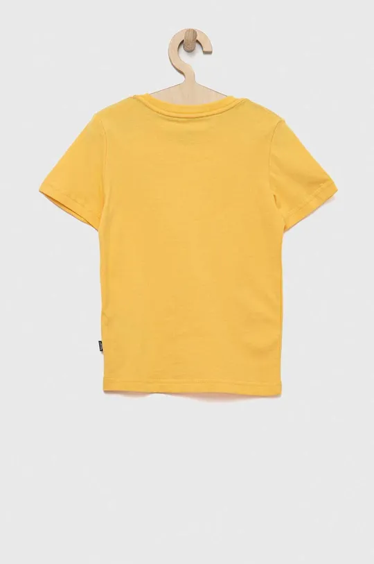 Детская хлопковая футболка Puma ESS+ 2 Col Logo Tee B жёлтый
