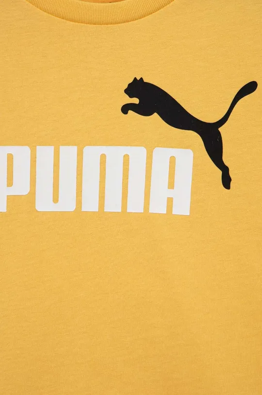Детская хлопковая футболка Puma ESS+ 2 Col Logo Tee B  Основной материал: 100% Хлопок Резинка: 80% Хлопок, 20% Полиэстер