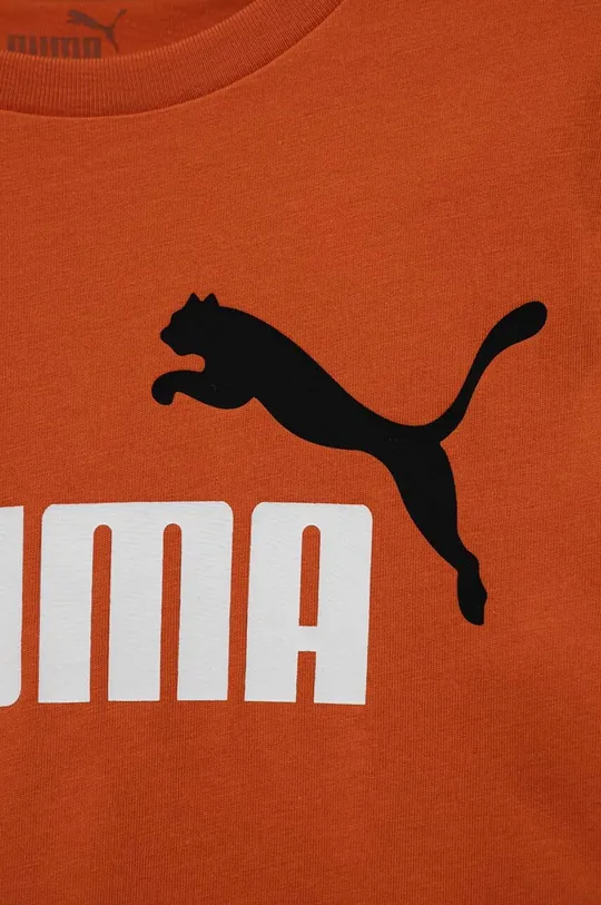 Дитяча бавовняна футболка Puma ESS+ 2 Col Logo Tee B  Основний матеріал: 100% Бавовна Резинка: 80% Бавовна, 20% Поліестер