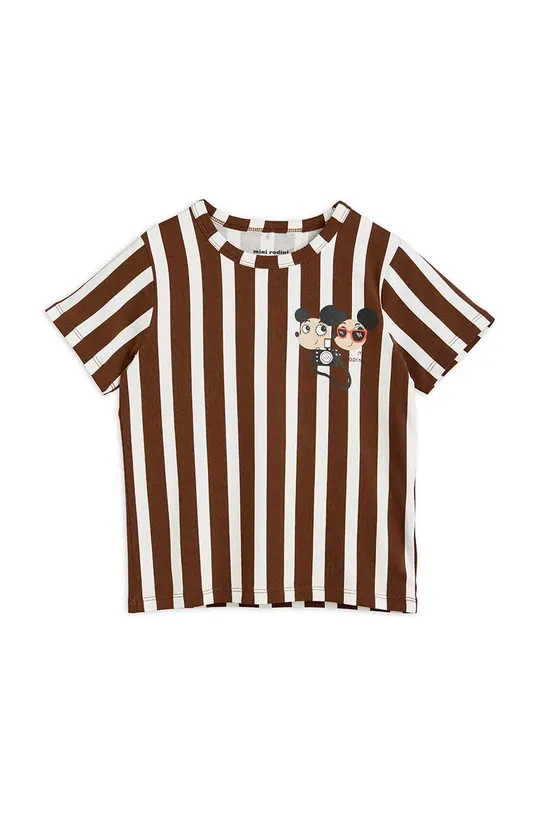 brązowy Mini Rodini t-shirt dziecięcy Dziecięcy