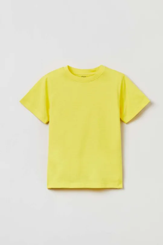 κίτρινο Παιδικό βαμβακερό μπλουζάκι OVS Παιδικά