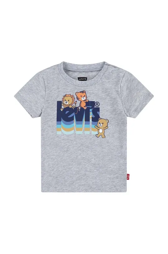 szary Levi's t-shirt bawełniany dziecięcy Dziecięcy