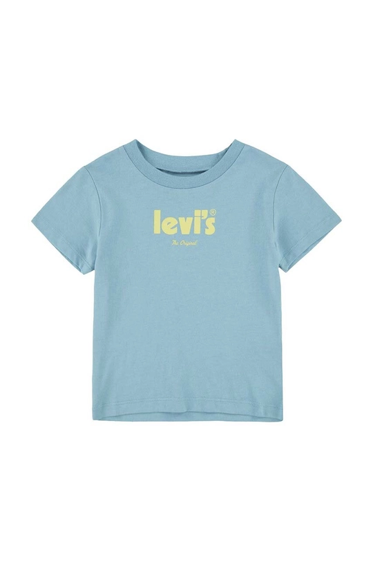 turkusowy Levi's t-shirt bawełniany dziecięcy Dziecięcy