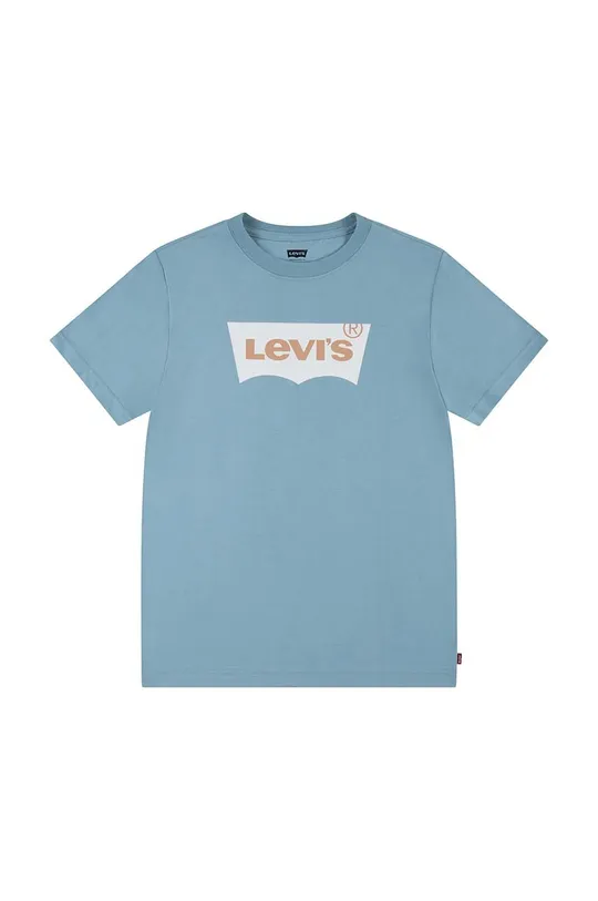 plava Dječja pamučna majica kratkih rukava Levi's Dječji