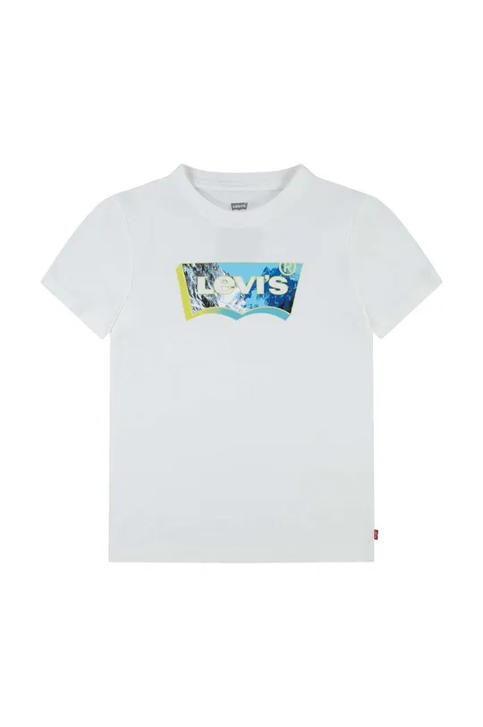 λευκό Παιδικό βαμβακερό μπλουζάκι Levi's Παιδικά