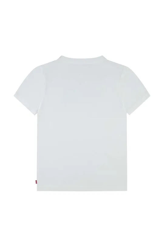 Otroška bombažna kratka majica Levi's bela