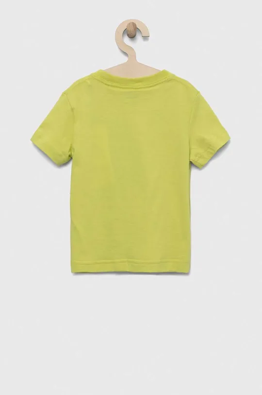 Dječja pamučna majica kratkih rukava Levi's zelena