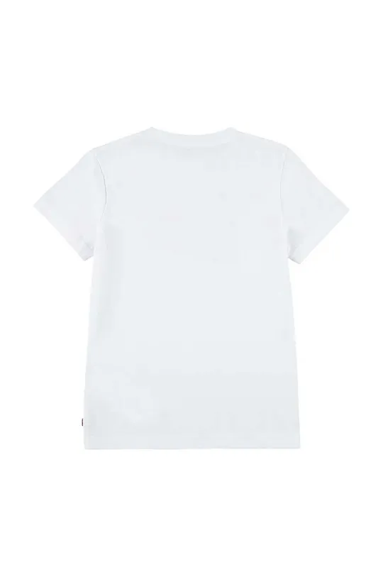 Otroška bombažna kratka majica Levi's bela