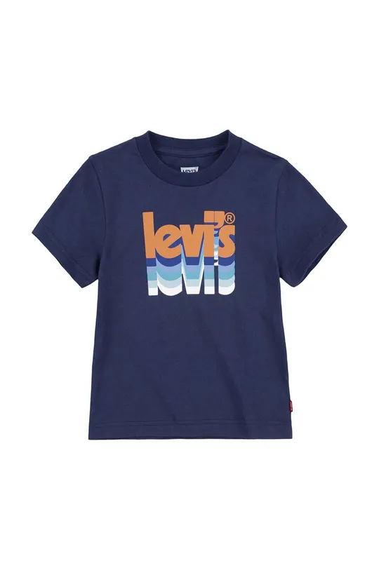 σκούρο μπλε Παιδικό βαμβακερό μπλουζάκι Levi's Παιδικά