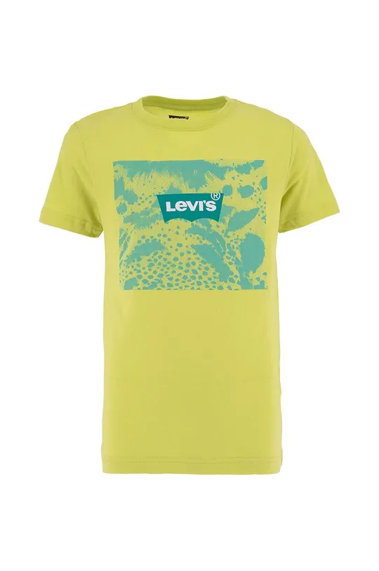πράσινο Παιδικό βαμβακερό μπλουζάκι Levi's Παιδικά