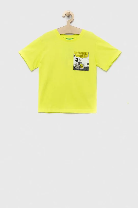 κίτρινο Παιδικό μπλουζάκι United Colors of Benetton Παιδικά