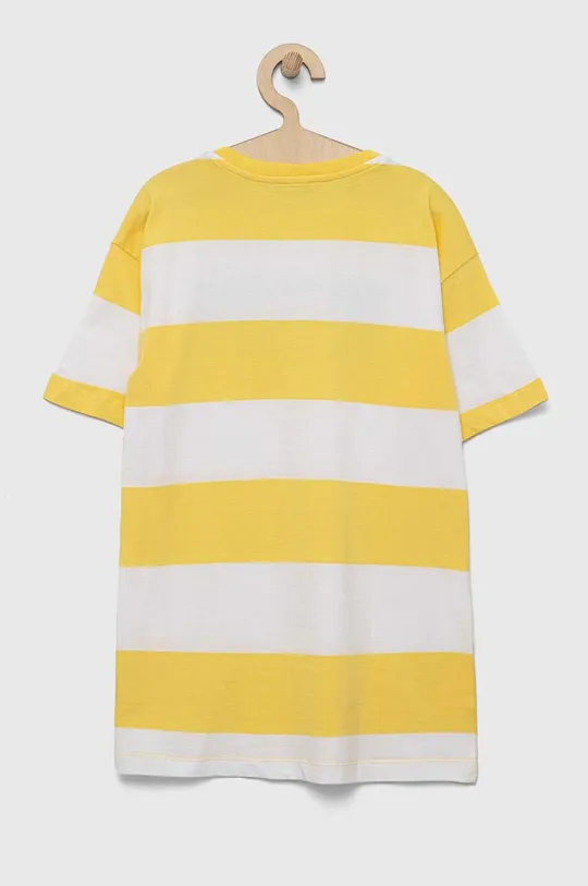 Детская хлопковая футболка United Colors of Benetton жёлтый