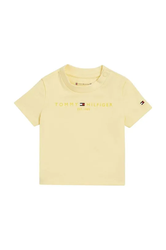 żółty Tommy Hilfiger t-shirt niemowlęcy Dziecięcy