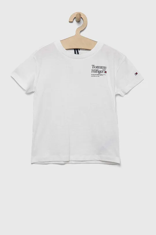 λευκό Παιδικό βαμβακερό μπλουζάκι Tommy Hilfiger Παιδικά
