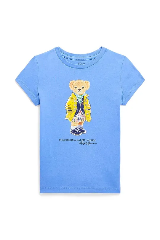 μπλε Παιδικό βαμβακερό μπλουζάκι Polo Ralph Lauren Παιδικά