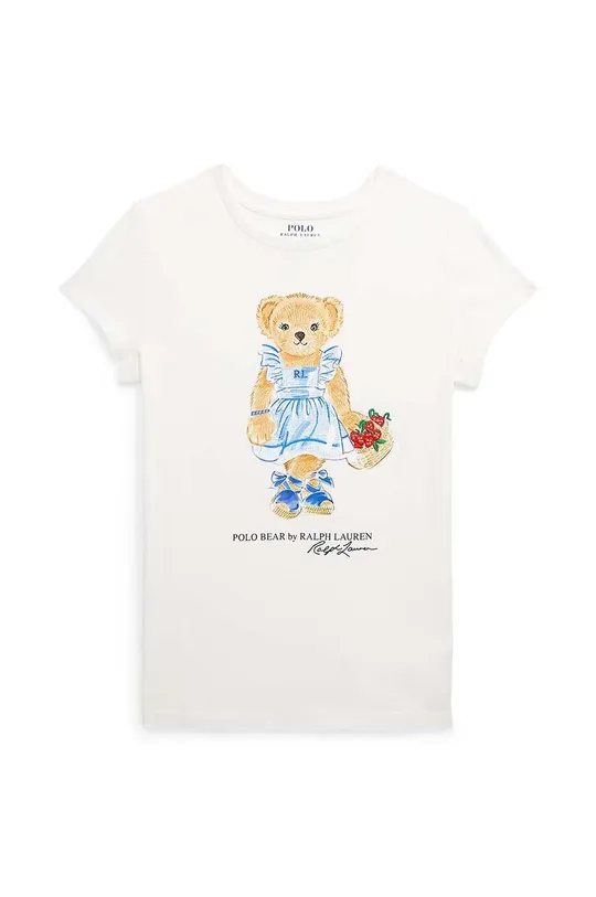 bež Dječja pamučna majica kratkih rukava Polo Ralph Lauren Dječji