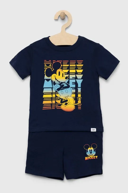 mornarsko modra Otroški bombažen komplet GAP x Disney Otroški
