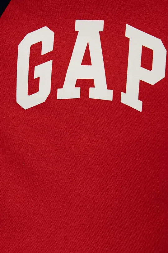 GAP t-shirt bawełniany dziecięcy czerwony