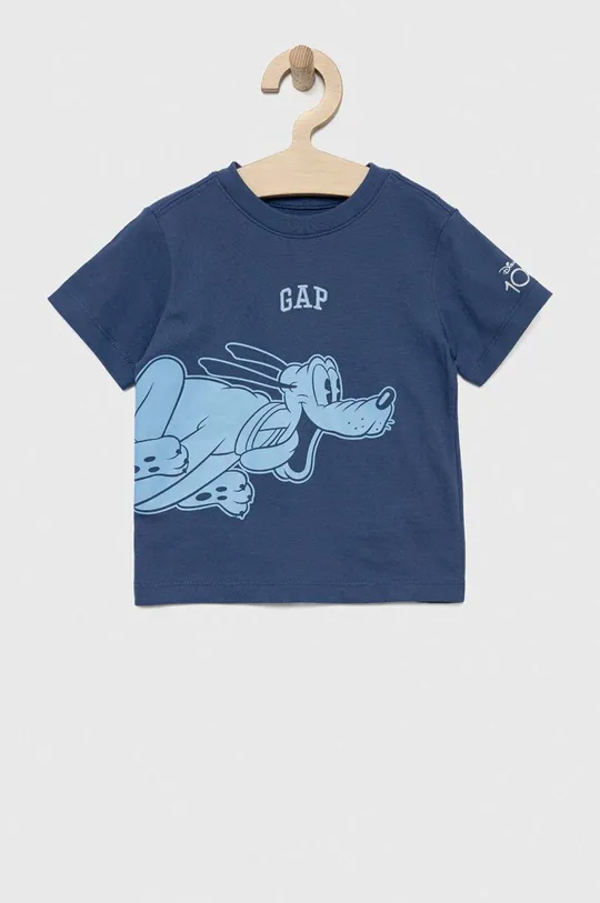 niebieski GAP t-shirt bawełniany dziecięcy x Disney Dziecięcy