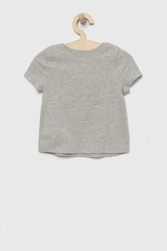 Otroška bombažna kratka majica GAP siva